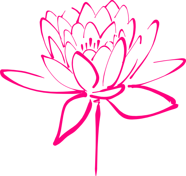 free blue lotus flower clip art - photo #22